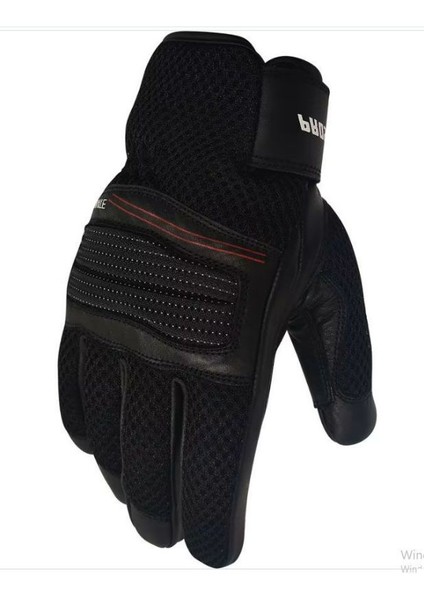 Motosiklet Eldiveni Deri Cordura Kumaş Soft Korumalı Motor Eldiveni