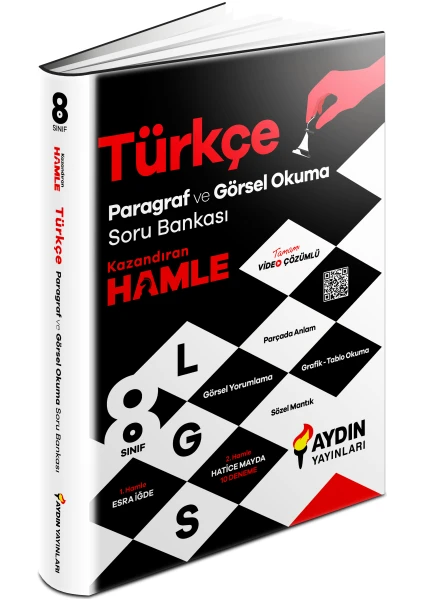 Aydın Yayınları 8. Sınıf Türkçe Paragraf ve Görsel Okuma Soru Bankası