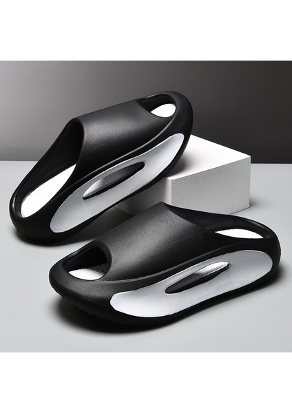 Terlik Erkek Trendy Tüm Maç Dış Giyim Deodorantı Kaymaz Fit Kalın Alt Artış Spor Eğlence Plaj Flip Flop (Yurt Dışından)