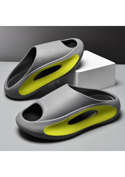 Terlik Erkek Trendy Tüm Maç Dış Giyim Deodorantı Kaymaz Fit Kalın Alt Artış Spor Eğlence Plaj Flip Flop (Yurt Dışından)