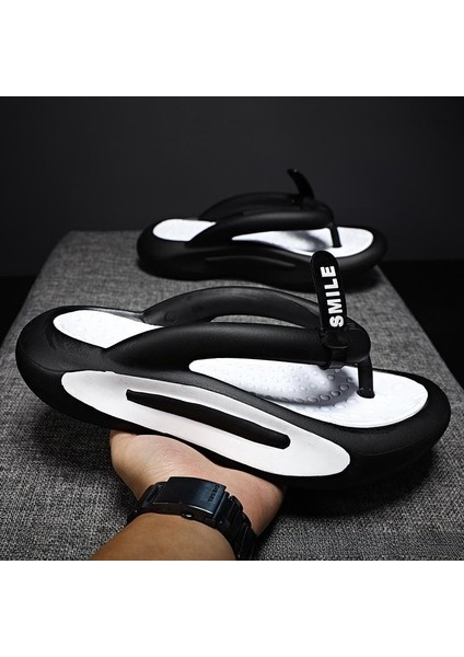 Terlik Yaz Rahat Tutam Moda Açık Kalın Alt Kaymaz Stepping Trendy Spor Net Kırmızı Plaj Ayakkabı (Yurt Dışından)