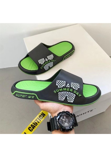 Yeni Stil Stepping Terlik Erkek Yaz Açık Giyim Kapalı Ev Kaymaz Kalın Tabanlı Sandalet Erkek Flip Flop Spor Açık (Yurt Dışından) fiyatları