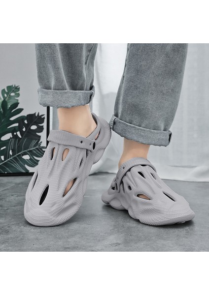 Kaymaz Unisex Terlik - Gri (Yurt Dışından)