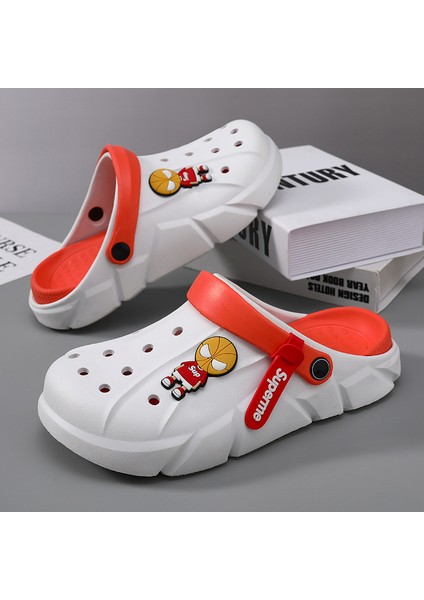 Erkek Delik Ayakkabı Yaz Yeni Moda Giyim Kaymaz Plaj Net Kırmızı Baotou Sandalet Açık Sürüş Terlik Yaz (Yurt Dışından) modelleri