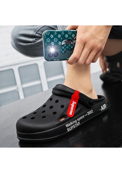 Erkekler ve Kadınlar Için Delik Ayakkabı Yaz Vietnamca Sürükleme Hissi Çift Kullanımlı Giyim Kaymaz Moda Tembel Sandaletler ve Terlikler Plaj Ayakkabısı (Yurt Dışından) modelleri
