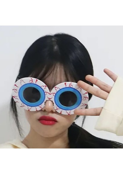 Halloween Temalı Kanlı Göz Küresi Parti Gözlüğü 1 Adet