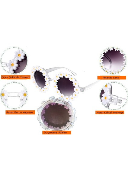 Papatya Temalı Parti Gözlüğü Pembe Renk 1 Adet Hawaretro modelleri