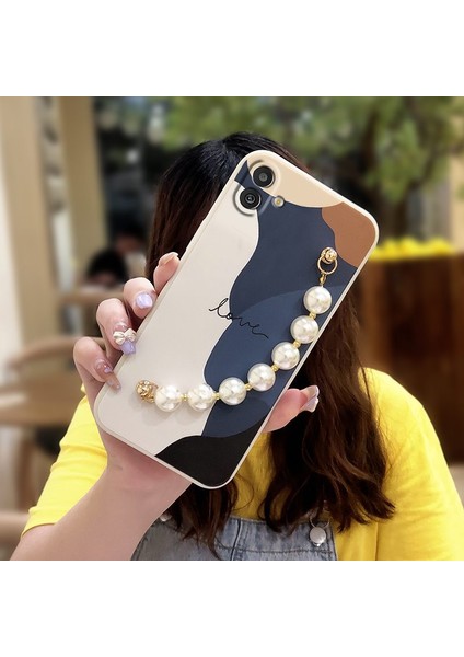 Telefon Kılıfı Samsung Galaxy M13 5g Zincirli Tam Kapaklı Telefon Kılıfı (Yurt Dışından)