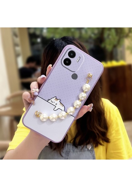 Telefon Kılıfı Redmi A1 Plus Zincirli Tam Kapaklı Telefon Kılıfı (Yurt Dışından)