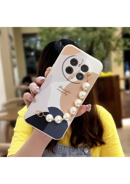 Telefon Kılıfı Huawei Mate 50 Pro Zincirli Tam Kapaklı Telefon Kılıfı (Yurt Dışından)