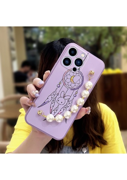 Telefon Kılıfı iphone 14 Pro Zincirli Tam Kapaklı Telefon Kılıfı (Yurt Dışından)