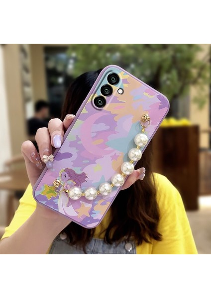 Telefon Kılıfı Samsung Galaxy A34 5g Zincirli Tam Kapaklı Telefon Kılıfı (Yurt Dışından)