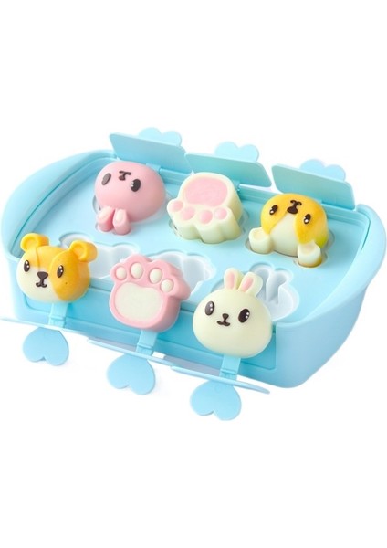 Yaratıcı Dondurma Popsicle Kalıp Gıda Sınıfı Silikon Kutu Ev Dondurma Çocuk Ev Yapımı Mini Popsicles (Yurt Dışından)