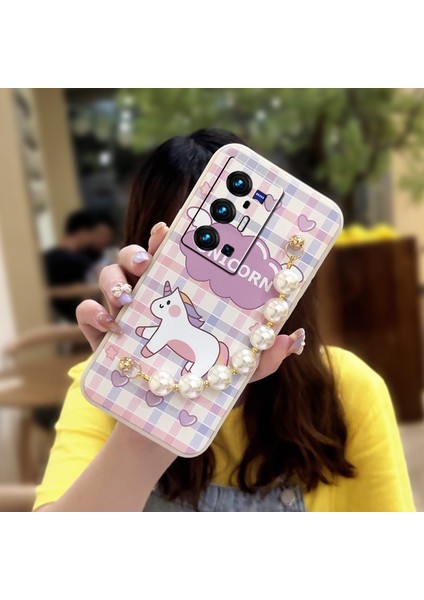 Telefon Kılıfı Vivo X70 Pro Plus Zincirli Tam Kapaklı Telefon Kılıfı (Yurt Dışından)