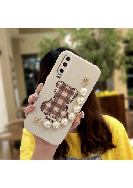 Telefon Kılıfı Huawei P30 Zincirli Tam Kapaklı Telefon Kılıfı (Yurt Dışından)