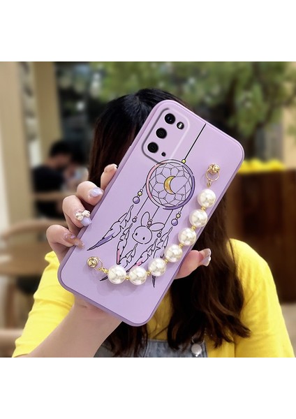Telefon Kılıfı Samsung Galaxy S20 Zincirli Tam Kapaklı Telefon Kılıfı (Yurt Dışından)