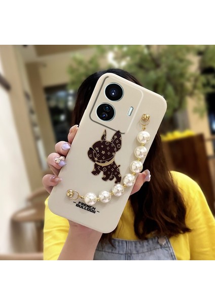 Telefon Kılıfı Vivo S15E/T1 5g/t1 Pro 5g/ıqoo Z6 5g Zincirli Tam Kapaklı Telefon Kılıfı (Yurt Dışından)