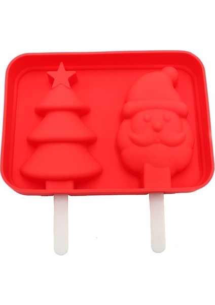Popsicle Silikon Kalıp Yaratıcı Karikatür Kar Kalıp Dıy Ev Yapımı Popsicle Kalıp, Noel Buz Kalıbı Kalıp (Yurt Dışından)