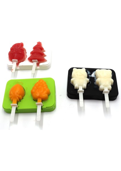 Popsicle Silikon Kalıp Yaratıcı Karikatür Kar Kalıp Dıy Ev Yapımı Popsicle Kalıp, Noel Buz Kalıbı Kalıp (Yurt Dışından) fırsatları