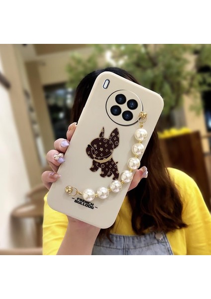 Telefon Kılıfı Huawei Nova 8i Zincirli Tam Kapaklı Telefon Kılıfı (Yurt Dışından)