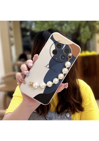 Telefon Kılıfı Huawei Mate 50 Pro Zincirli Tam Kapaklı Telefon Kılıfı (Yurt Dışından)