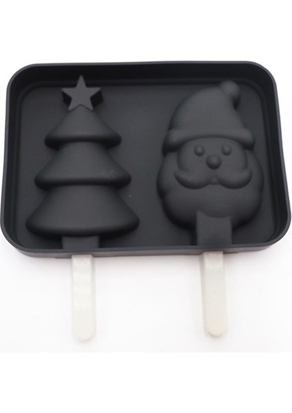 Popsicle Silikon Kalıp Yaratıcı Karikatür Kar Kalıp Dıy Ev Yapımı Popsicle Kalıp, Noel Buz Kalıbı Kalıp (Yurt Dışından)