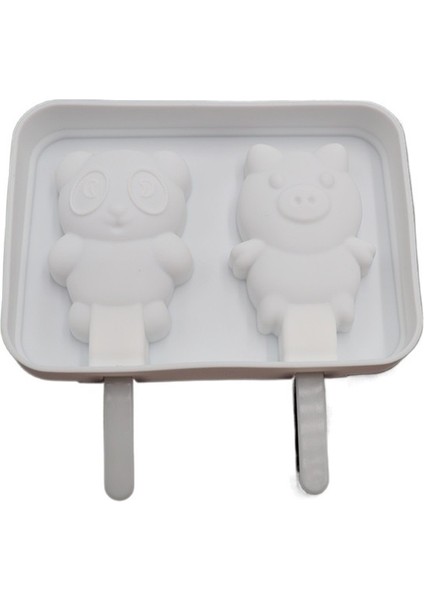 Popsicle Silikon Kalıp Yaratıcı Karikatür Kar Kalıp Dıy Ev Yapımı Popsicle Kalıp, Noel Buz Kalıbı Kalıp (Yurt Dışından)