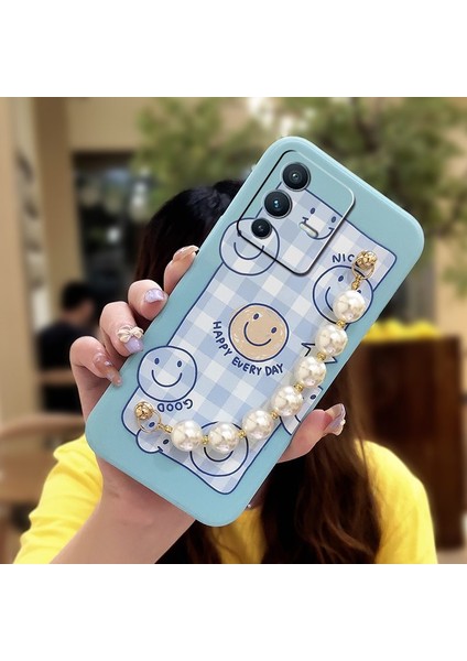 Telefon Kılıfı Vivo S12 PRO/V23 Pro Zincirli Tam Kapaklı Telefon Kılıfı (Yurt Dışından)