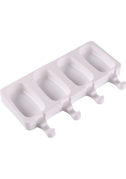 4 Hatta Oval Dondurma Kalıbı Dondurma Meyve Çocuk El Yapımı Dıy Karikatür Popsicle Popsicle Silikon Kalıp Eserdir (Yurt Dışından)