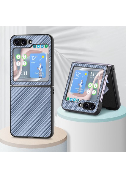 Telefon Kılıfı Samsung Galaxy Z Flip 5 Deri Telefon Kılıfı Kabuk (Yurt Dışından)