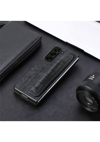 Telefon Kılıfı Samsung Galaxy Z Fold 5 Kalem Yuvalı Deri Telefon Kılıfı Kabuğu (Yurt Dışından)