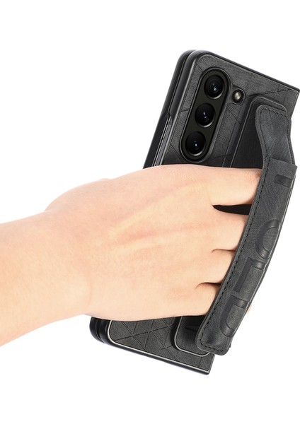 Telefon Kılıfı Samsung Galaxy Z Fold 5 Kalem Yuvalı Deri Telefon Kılıfı Kabuğu (Yurt Dışından)