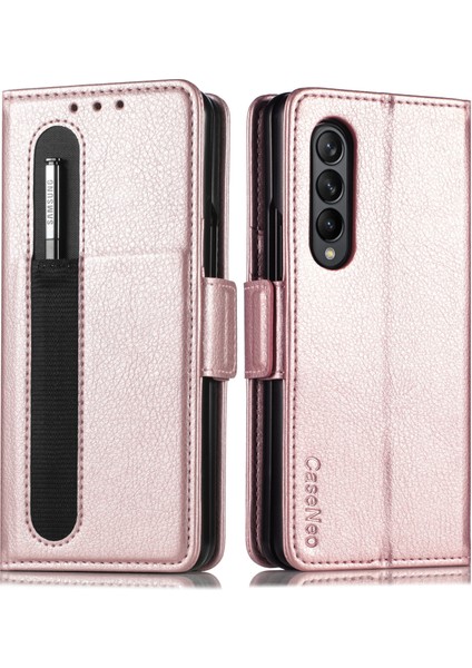 Telefon Kılıfı Samsung Galaxy Z Fold 3 Kalem Yuvalı Deri Telefon Kılıfı Kabuğu (Yurt Dışından) fiyatları