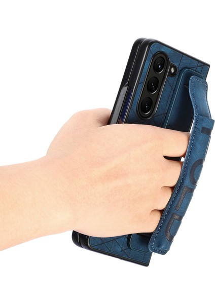 Telefon Kılıfı Samsung Galaxy Z Fold 5 Kalem Yuvalı Deri Telefon Kılıfı Kabuğu (Yurt Dışından)