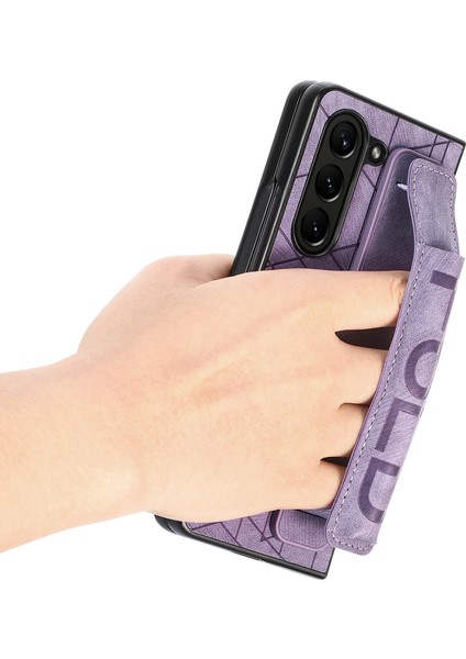 Telefon Kılıfı Samsung Galaxy Z Fold 3 Kalem Yuvalı Deri Telefon Kılıfı Kabuğu (Yurt Dışından)