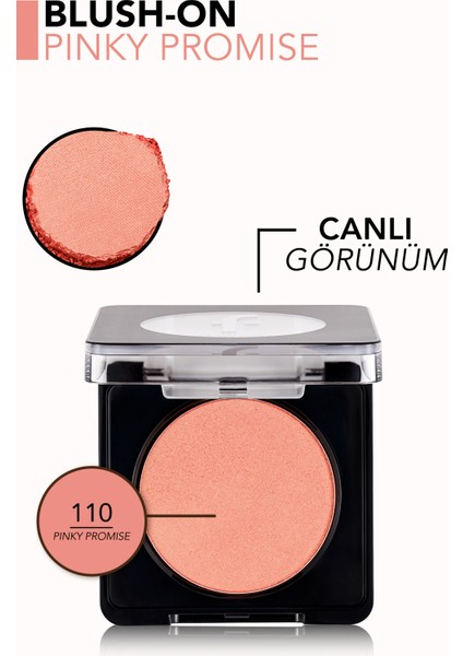 Blush-On Yüksek Pigmentli & Yoğun Işıltılı Kompakt Toz Allık fırsatları