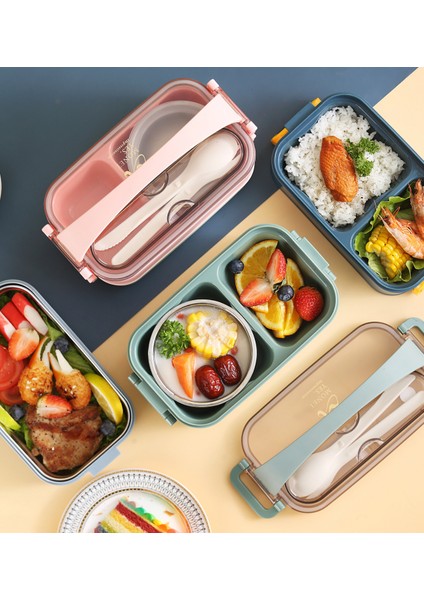 Bento 1200ML Lunchbox Yeni Koleksiyon 2 Katlı Çelik Sefer Tası Yemek Kutusu indirimleri