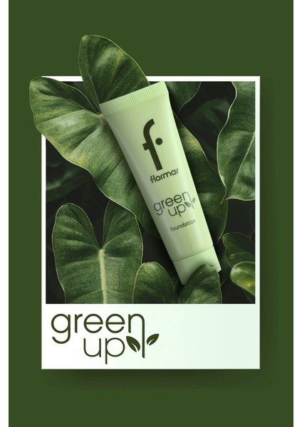 Green Up Vegan Formüllü Doğal Görünüm Veren Nemlendirici Fondöten (003 Ivory Nude) 4251903322225