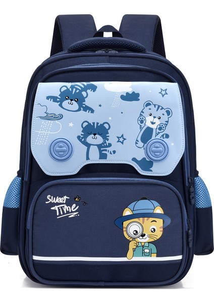 Okul Erkek ve Kız Sevimli Karikatür Çocuk Sırt Kampüs 3-6 Sınıf Hafif Sırt , 130-160CM Yüksekliğe Uygun Çanta (Yurt Dışından)