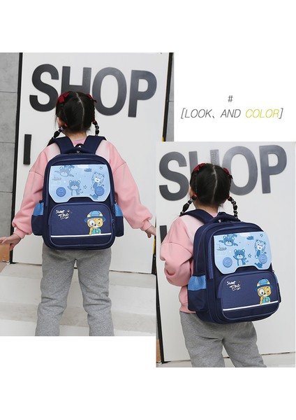Okul Erkek ve Kız Sevimli Karikatür Çocuk Sırt Kampüs 3-6 Sınıf Hafif Sırt , 130-160CM Yüksekliğe Uygun Çanta (Yurt Dışından) modelleri