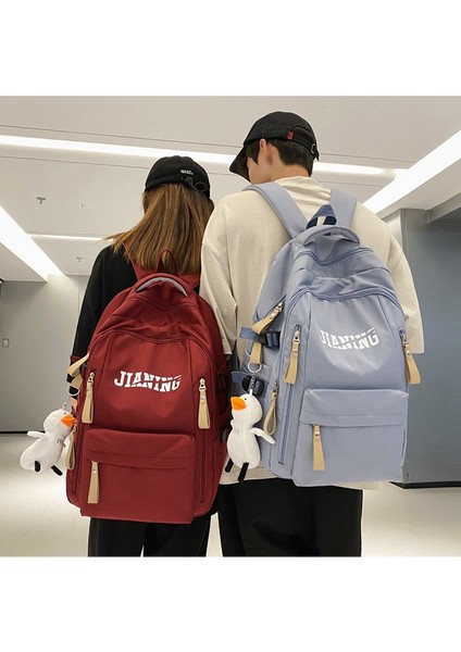 Kore ve Japon Unisex Ortaokul Öğrencileri Sırt Büyük Kapasiteli Seyahat Eğlence Çok Yönlü Çanta (Yurt Dışından) modelleri