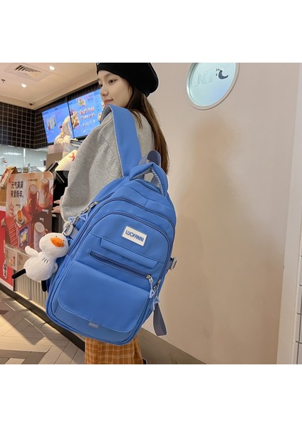 Okul Kadın Saf Renk Gelgit Yüksek Değerli Sırt Erkek Lise Ortaokul Öğrencileri Sınıf Sırt Dayanıklı Sırt Çantası (Yurt Dışından) indirimleri