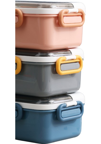 Bento 900ML Lunchbox Yeni Koleksiyon 1 Katlı 3 Bölmeli Çelik Sefer Tası Yemek Kutusu fırsatları