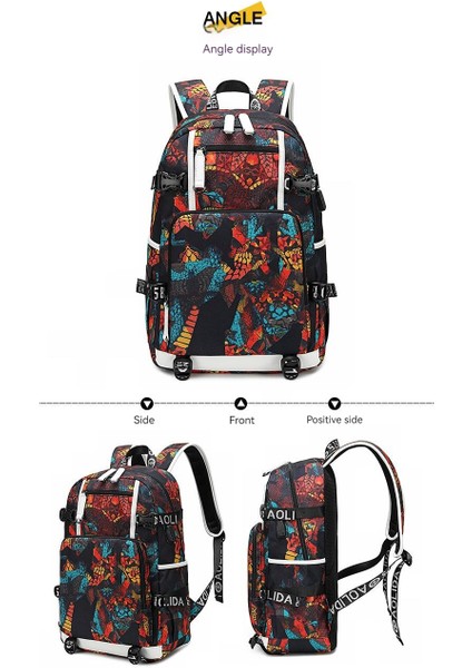 Sırt Çantası Erkek Yeni Basit Ortaokul Öğrencisi Okul Çantası Termal Transfer Gündelik Erkek Çantası (Yurt Dışından) fiyatları