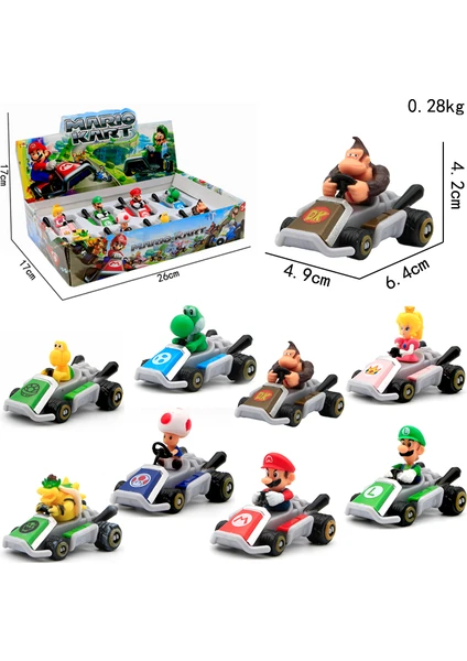 Super Mario Scooter 8 Avusturyalı Bebek Kart Yarışı (Yurt Dışından)