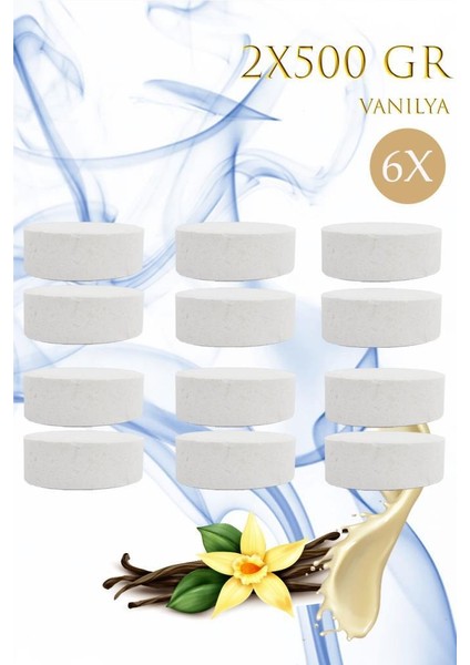 Nem Alıcı Rutubet ve Küf Önleyici Yedek Tablet Vanilya 2X500 6'lı
