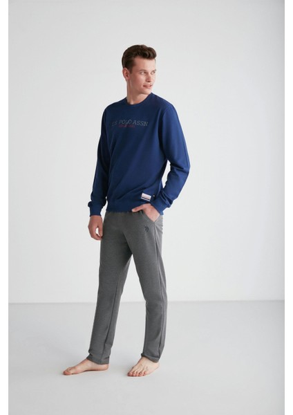 Erkek Lacivert Yuvarlak Yaka Pijama Takımı 18757 fiyatları