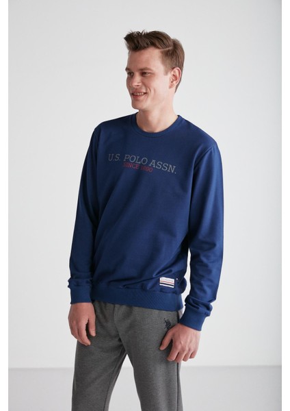 Erkek Lacivert Yuvarlak Yaka Pijama Takımı 18757 fırsatları