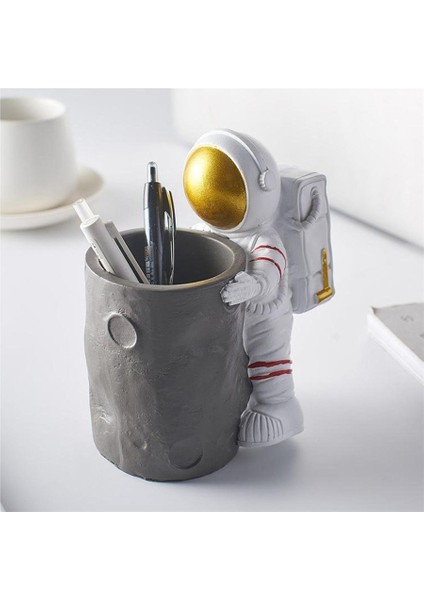 Reçine Astronot Heykelleri Kalem Tutucu Kalem Kupası (Yurt Dışından) fiyatları