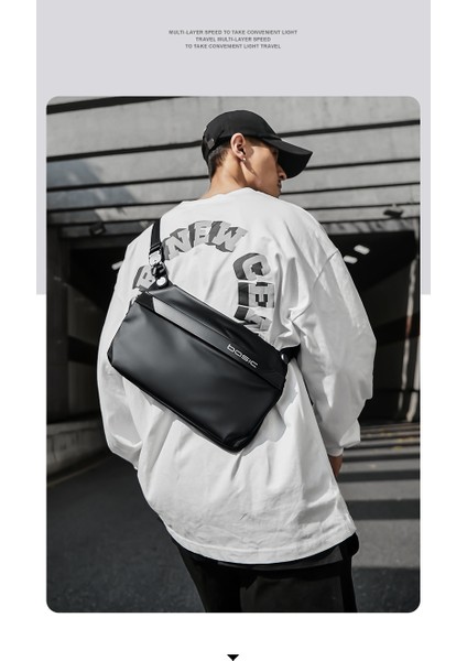 Messenger Erkek Omuz Fonksiyonel Mini Messenger Trendy Büyük Kapasiteli Göğüs Spor Trendy Marka Bel Satchel Erkekler Çanta (Yurt Dışından) indirimleri